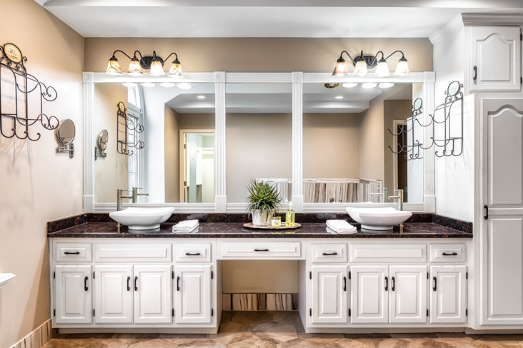 So much space in this beautifully designed master bathroom